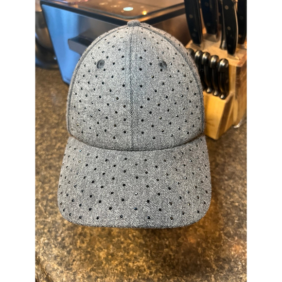 ZARA Grey Rhinestone Baseball Cap - Picture 3 of 11